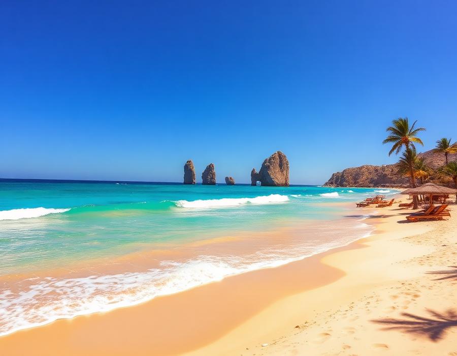 Sun, sand & that famous arch